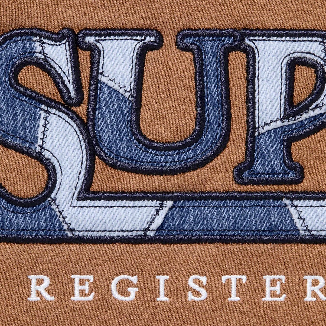 Denim Logo Hooded Sweatshirt view 9